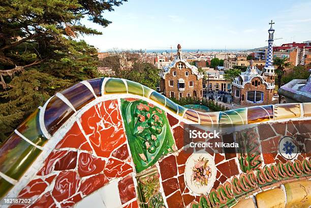 Parc Güell Barcelona - zdjęcia stockowe i więcej obrazów Antoni Gaudí - Antoni Gaudí, Architektura, Barcelona - Hiszpania