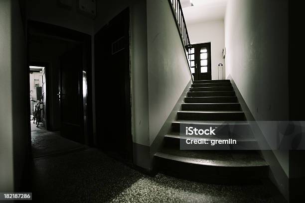 Basement Stock Photo - Download Image Now - Staircase, Dark, House