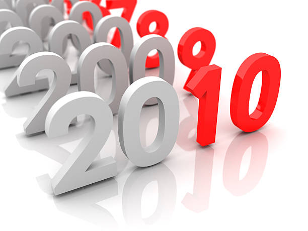 istock New year 2010 and old 2009,2008... 182187323