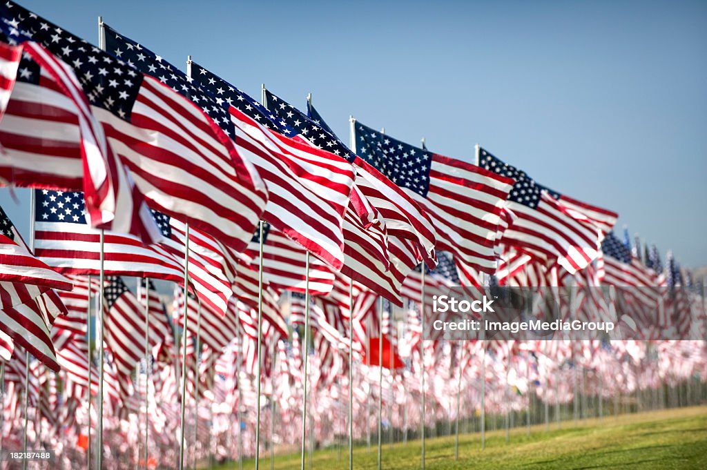Quatro mil Flags - Foto de stock de Ataques de 11 de setembro de 2001 royalty-free