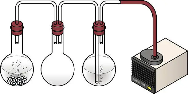 Vector illustration of Lab setup