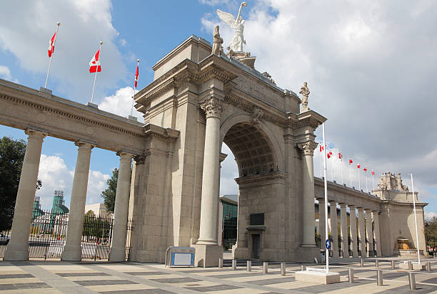 Toronto Exhibition Site Entrance  exhibition place toronto stock pictures, royalty-free photos & images