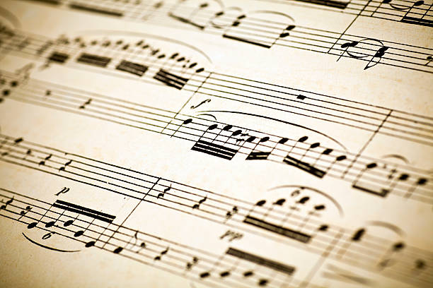 istock Musical notes on a sheet of music 182187769