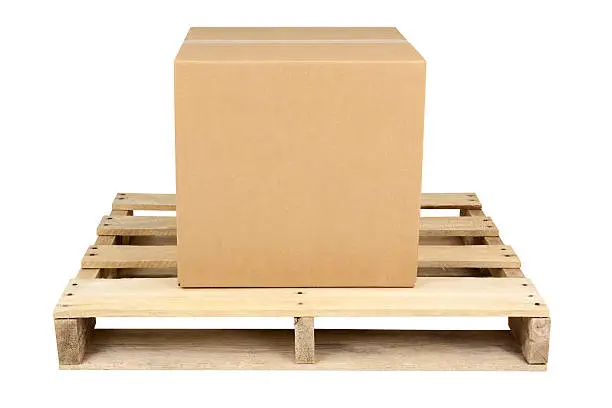 Photo of Box on Shipping Pallet