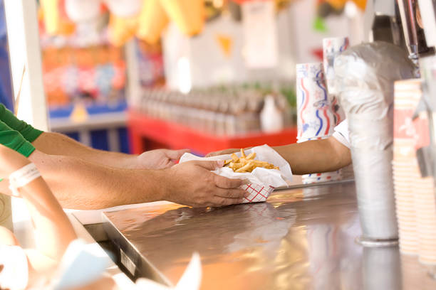 French Fries Being Served at the Fair.See more carnival and fair photos: