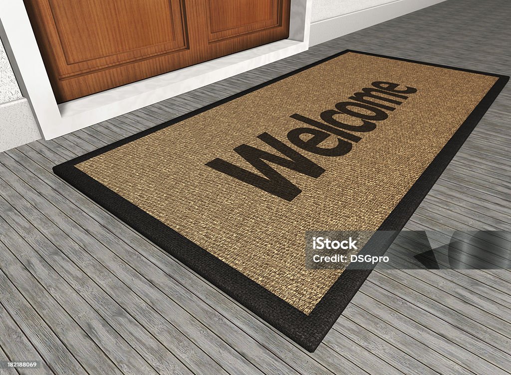 Welcome Mat Doormat Stock Photo