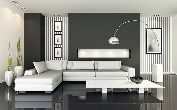 moderna sala de estar - macro chair domestic room contemporary fotografías e imágenes de stock