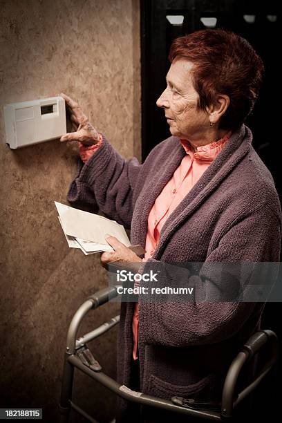 年配の女性である手形およびサーモスタット - シニア世代のストックフォトや画像を多数ご用意 - シニア世代, 天然ガス, 貧困