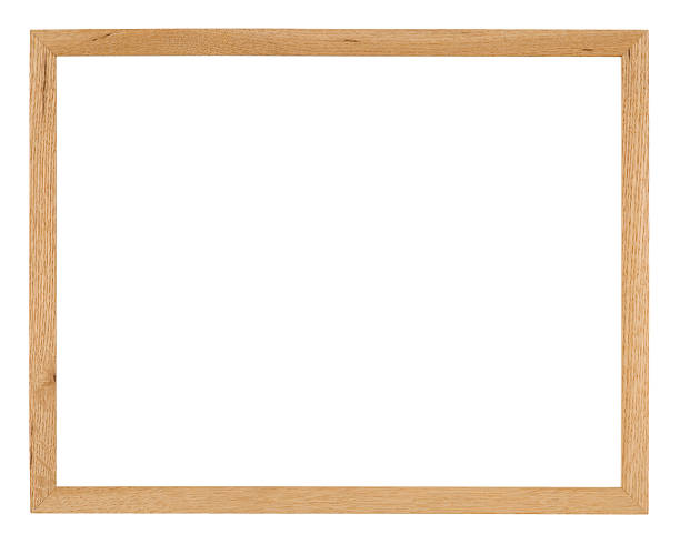 moldura de quadro isolado a branco - picture frame frame wood photograph imagens e fotografias de stock