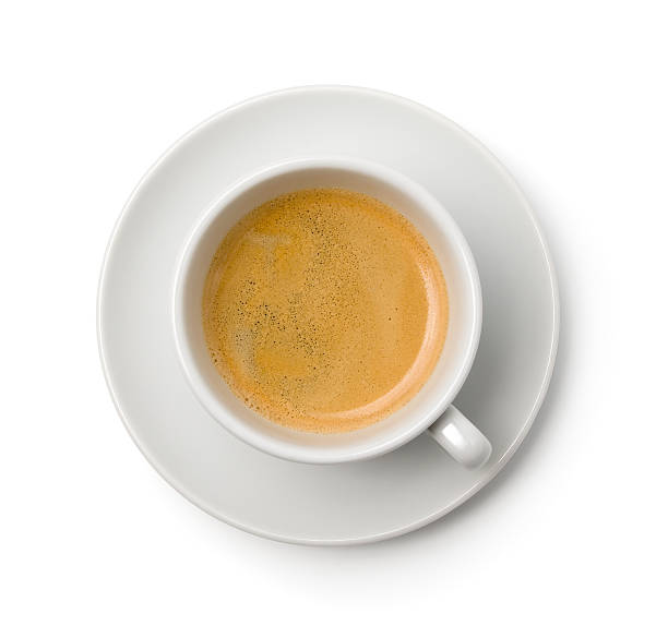 istock A cup of coffee in a white cup and saucer 182188312