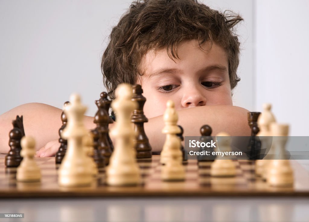 Schach - Lizenzfrei 4-5 Jahre Stock-Foto