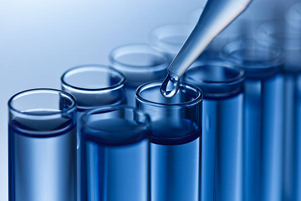 Analyzing samples  laboratory glassware stock pictures, royalty-free photos & images