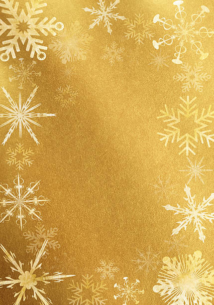 istock Gold Background With Snowflakes 182188583