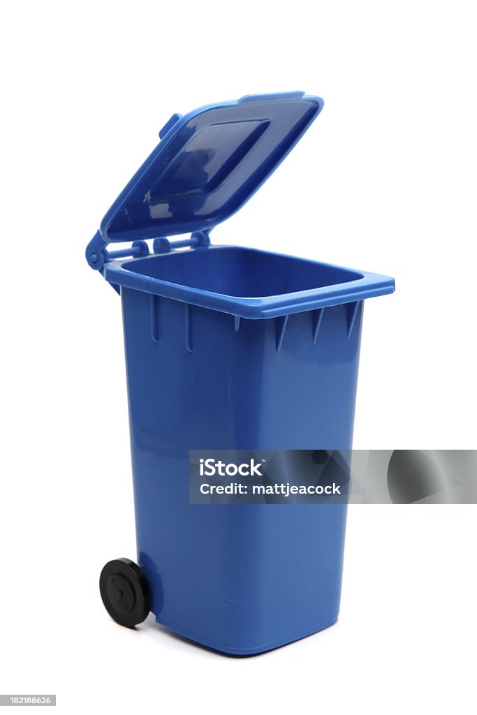 블루 재활용 수거통 - 로열티 프리 파란색 스톡 사진