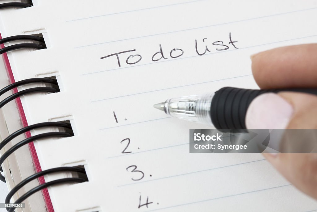 To-do-Liste - Lizenzfrei Organisieren Stock-Foto