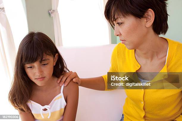 Mother And Daughter Stock Photo - Download Image Now - Child, Discussion, Sadness