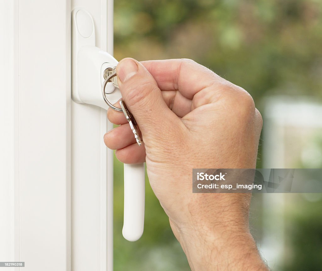 Bloquear ou desbloquear uma janela lock - Royalty-free Janela Foto de stock