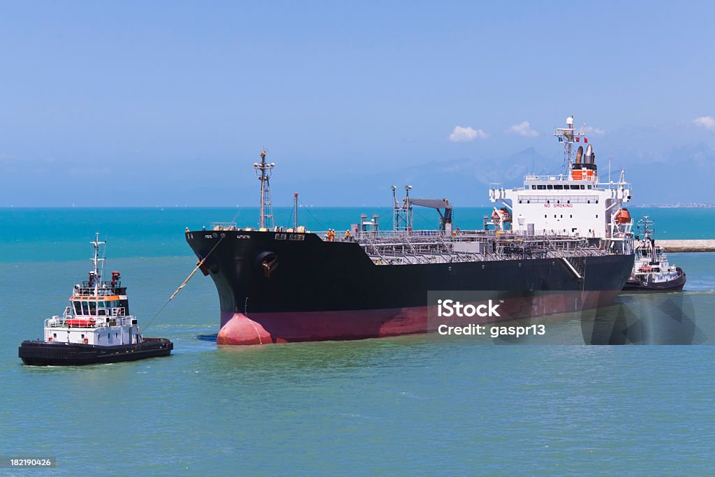 Ação no porto - Foto de stock de Navio rebocador royalty-free