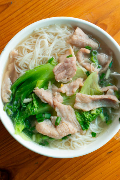 istock top view rice noodles with pork and cabbage at vertical composition 1821906692