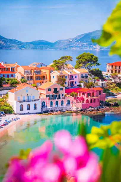 Photo of Assos, Greece. Picturesque village nestled on the idyllic Cephalonia
