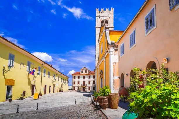 Photo of Motovun, Croatia. Famous hilltop town in Istria region, Dalmatia.