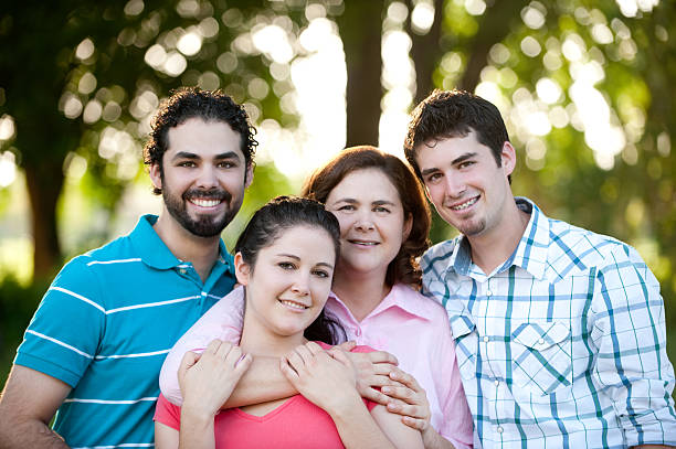 istock Adorable latin family 182191094
