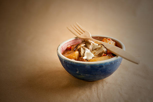 Sopa de champiñones - foto de stock