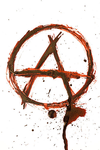 anarchy símbolo - símbolo da anarquia - fotografias e filmes do acervo