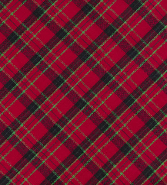 baile tela de navidad - plaid textile christmas pattern fotografías e imágenes de stock