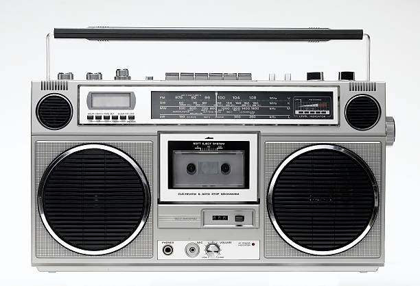 istock Boom box with cassette player and radio 182192397