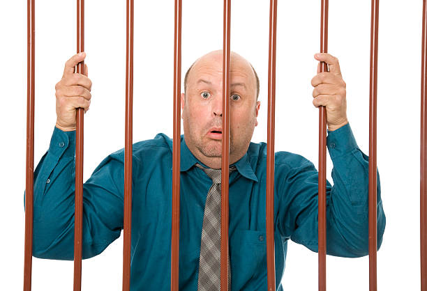 Corporate Theft Stock Photo - Download Image Now - Prison Bars, Humor,  Prison - iStock