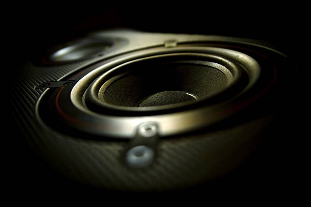 Hi-Fi speaker Photo of Hi-Fi speaker soft DOF surround sound stock pictures, royalty-free photos & images