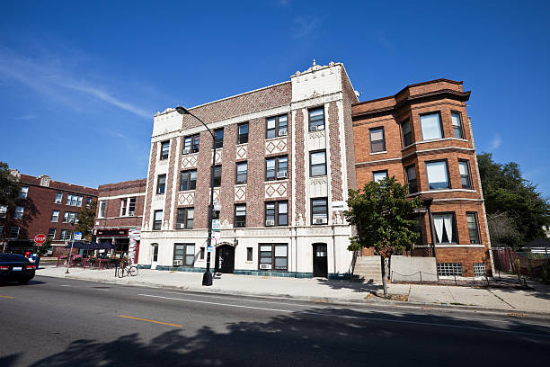 istock Lincoln Square Apartment Building in Chicago 182192616