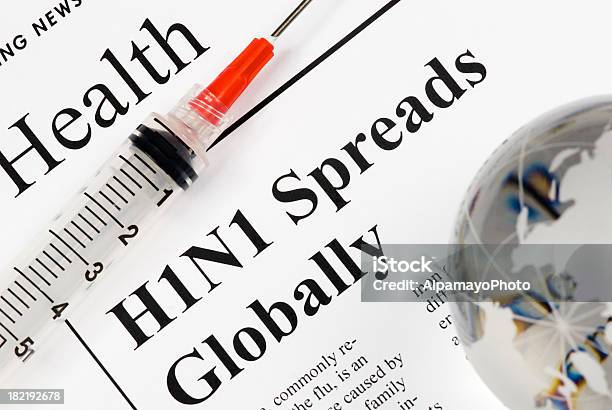 H1n1 Gripe Ameaça Global Questão De Saúde Xii - Fotografias de stock e mais imagens de Afiado
