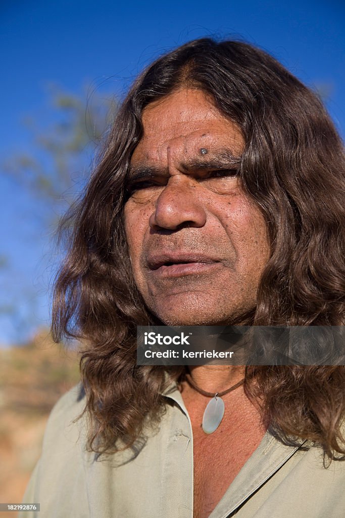 First-Nations-Mann - Lizenzfrei Australische Aborigine-Kultur Stock-Foto