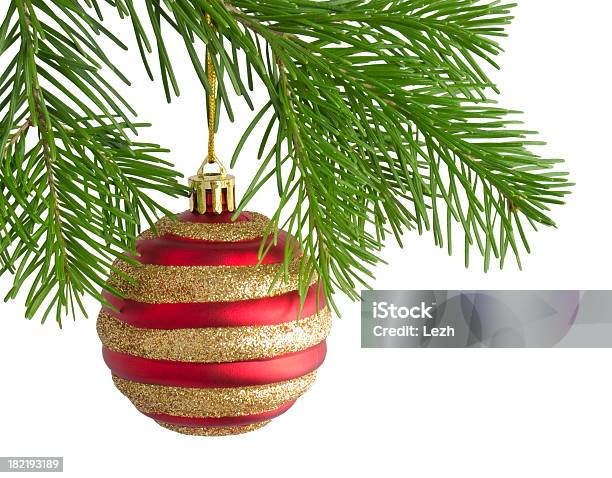 Árbol De Navidad Foto de stock y más banco de imágenes de Adorno de navidad - Adorno de navidad, Colgar, Fondo blanco