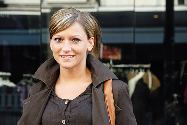 young woman in front of shopping windowhere you can see more of my