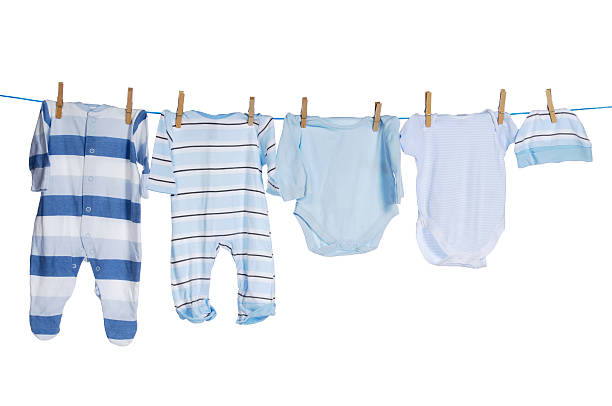 istock An assortment of baby clothes on display 182193800