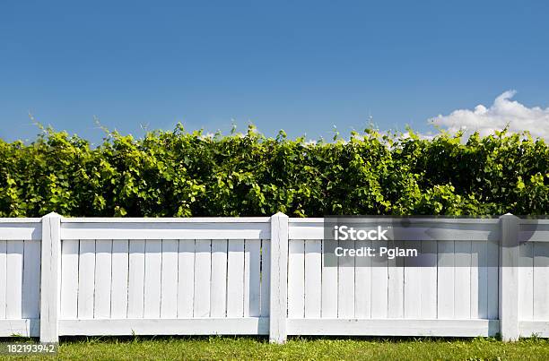 White Gartenzaun Stockfoto und mehr Bilder von Zaun - Zaun, Hausgarten, Gartenzaun