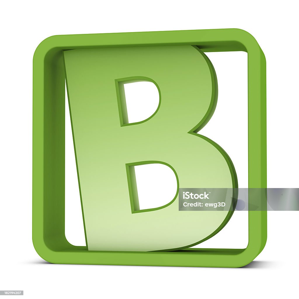 Lettera B - Foto stock royalty-free di Affari