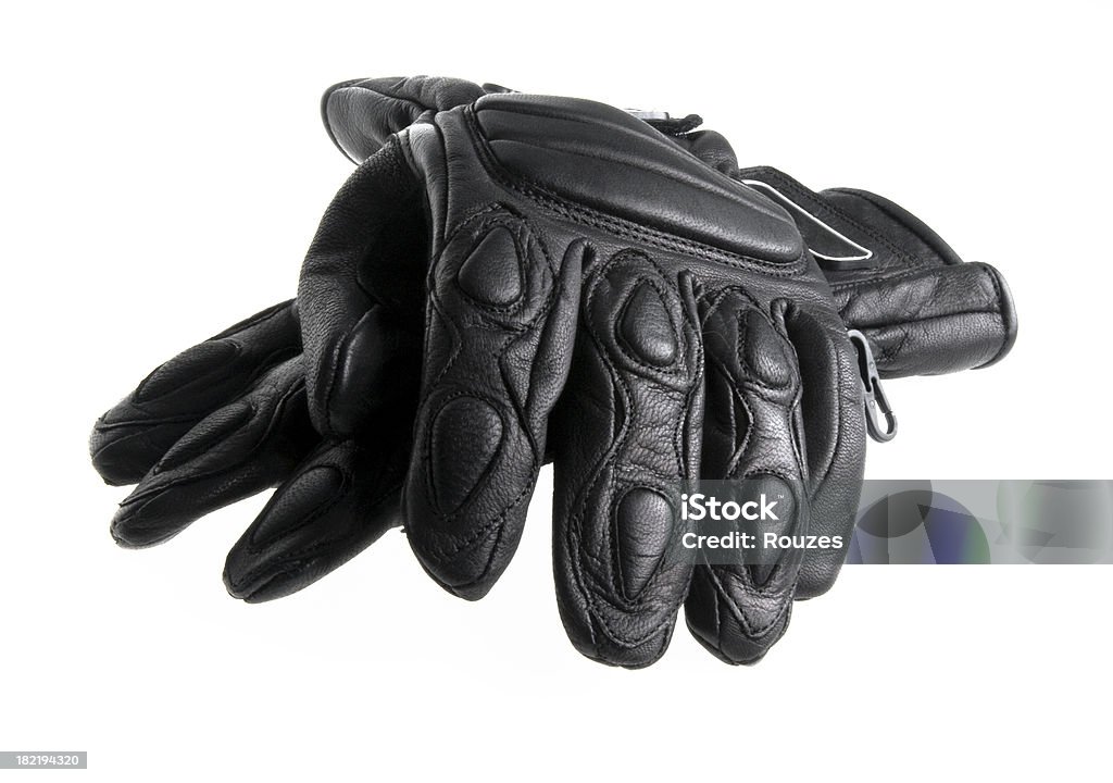 Black leather gloves Black Leather Biker Gloves Glove Stock Photo