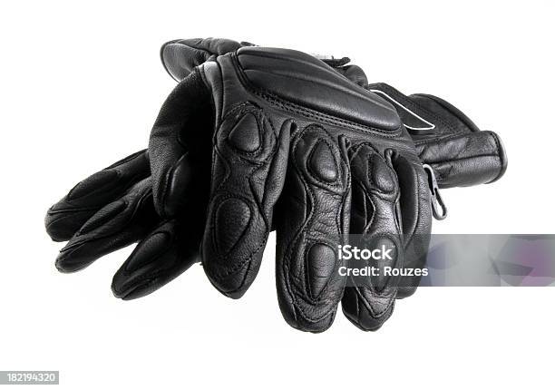 Black Leather Gloves Stock Photo - Download Image Now - Glove, Motorcycle, Protective Glove