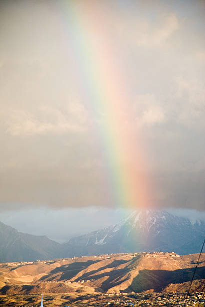 rainbow (무지개) - rainbow hope light at the end of the tunnel scenics 뉴스 사진 이미지