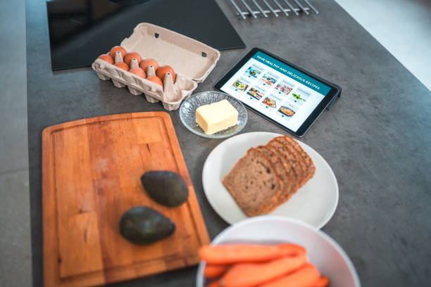 istock Kitchen Countertop With Ingredients For A Healthy Breakfast 1821950042