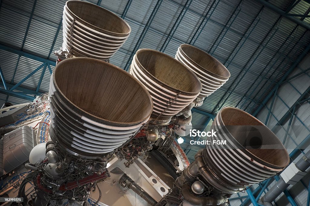 Saturn V Rocket motores - Foto de stock de Motor libre de derechos