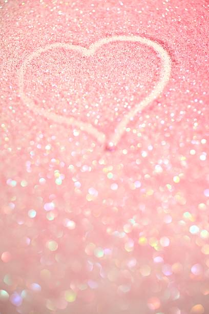 istock Heart Drawn in Pink Sparkle 182195527