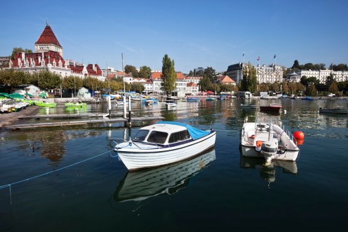 The Old Port in Lausanne, Switzerland