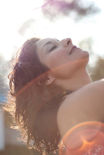 istock Happy woman outdoors. 182196286