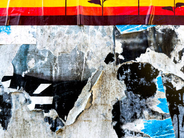 istock Grunge Revival: Evocative Textural Harmony in Old Poster-Inspired Backgrounds 1821971444