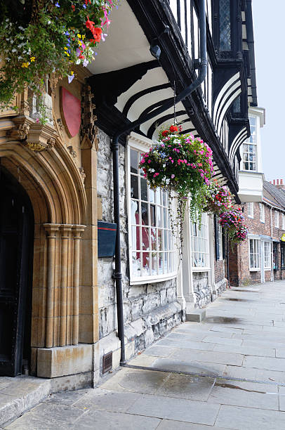 istock medieval street, York, UK 182197547